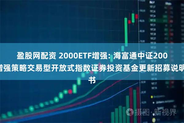 盈股网配资 2000ETF增强: 海富通中证2000增强策略交易型开放式指数证券投资基金更新招募说明书